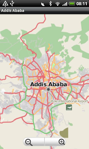 Addis Ababa Street Map