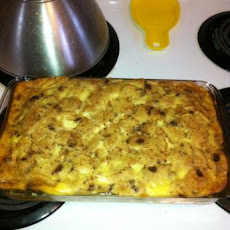 Raisin-Eggnog Bread Pudding