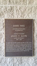 James T. Davis Hall Dedication Plaque