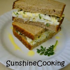 Solar Cooked Moroccan Egg Salad Sandwich Hold the Mayo