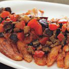 Flounder with Ratatouille