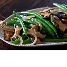 Green Bean and Shiitake Mushroom Stir Fry