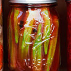 Smoky Pickled Okra