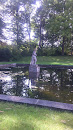 Statue at the pond