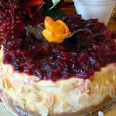 Easy Cranberry Orange Cheesecake
