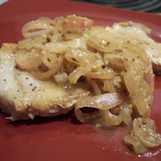 Pork Chops With Mustard & Shallot Sauce