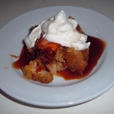 Pumpkin Bread Pudding with Caramel Sauce