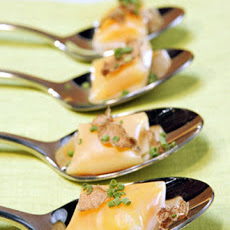 Liquid Butternut Squash Ravioli with White Truffle