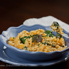 Pumpkin & Baby Spinach Risotto