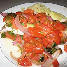 Baked Trout Saratoga