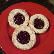 Raspberry Linzer Cookies