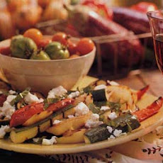 Grilled Ratatouille Salad with Feta Cheese