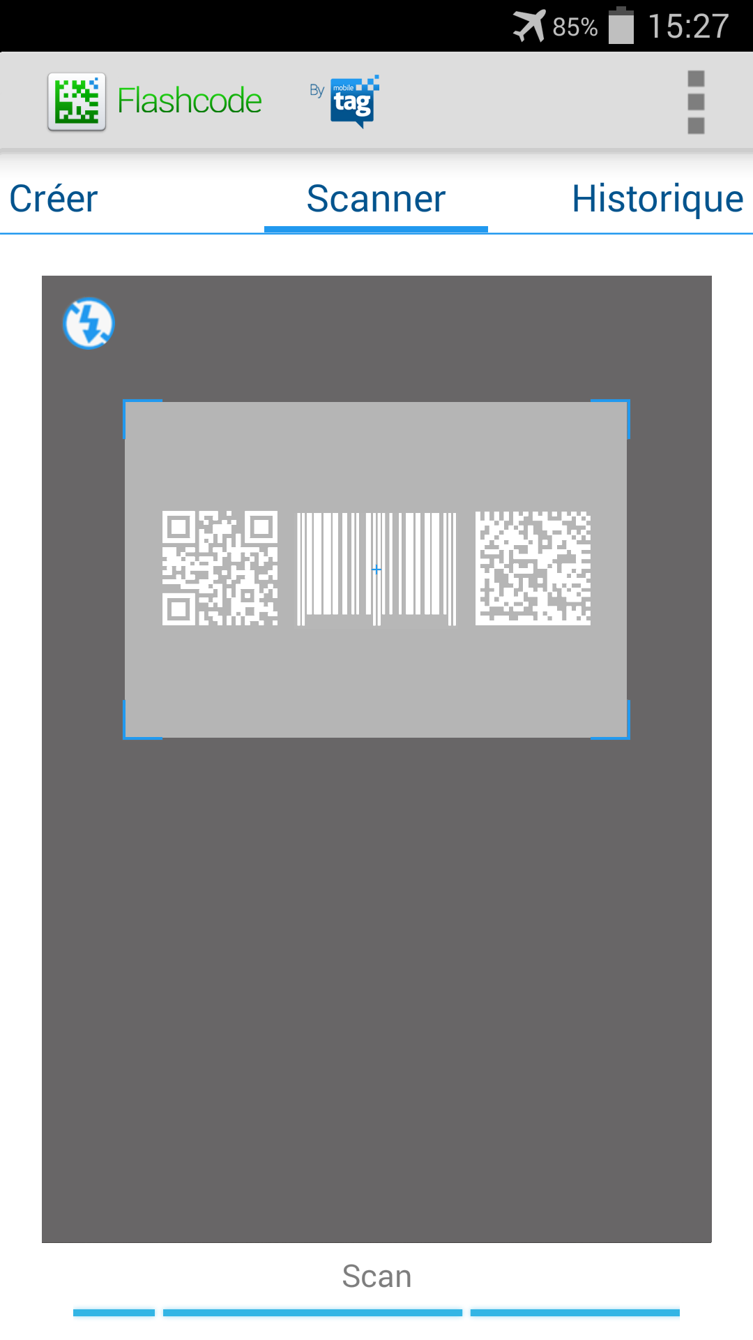 Android application QR Code and Barcode scanner screenshort