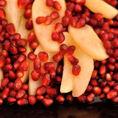 Wine-Poached Pears with Pomegranate
