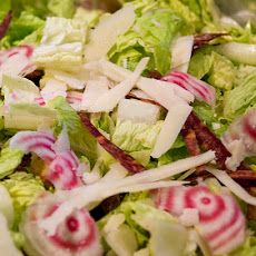 Caesar Salad with Red Chile dressing