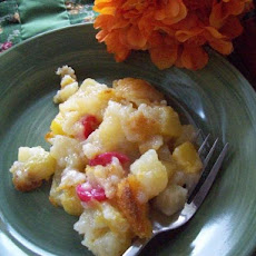 Simple Fruit Cocktail Cobbler