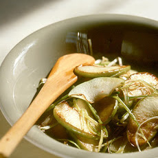 Sauteed Green Apples and Leeks