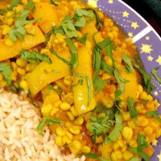 Chana Dal With Bell Pepper
