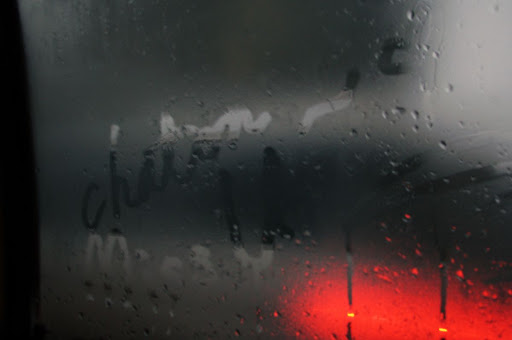 2008.02.02. On the way to Hongqiao Airport, Rainy Shanghai