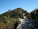 Simatai Great Wall with blue and green