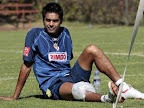 Sergio Santana, en entrenamiento