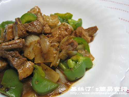 豉椒排骨 Stir-fried Pork Ribs in Black Bean Garlic Sauce