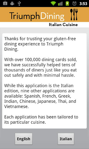 Gluten Free Italian