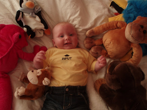 Cillian and the pink frog