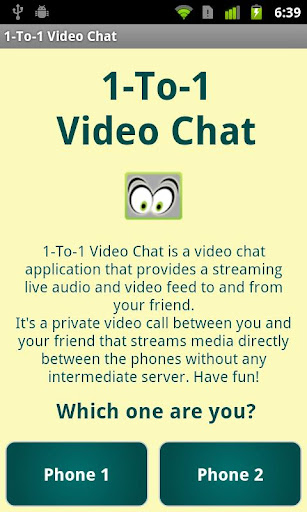 1-To-1 Video Chat