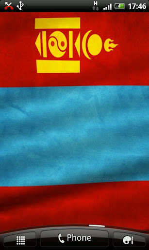 Flag of MONGOLIA Live Wallpape