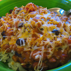 Italian Three-Bean and Rice Skillet