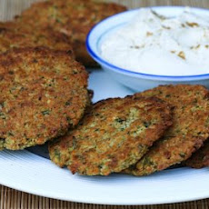 Baked Falafel Patties with Yogurt-Tahini Sauce