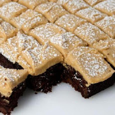 Chocolate Brownies with Peanut Butter Frosting