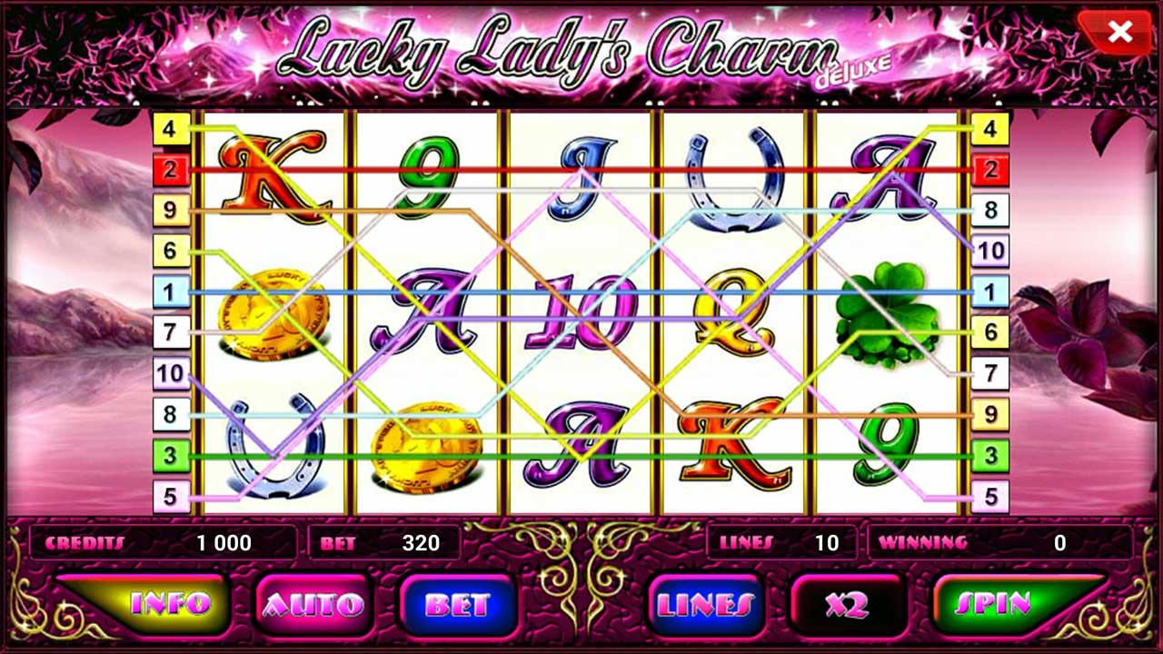 Android application Lucky Lady Charm Deluxe slot screenshort