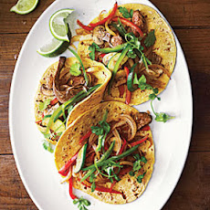 Vegetable and Steak Fajitas with 