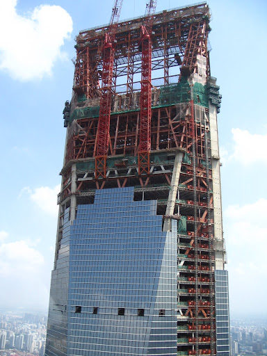 Shanghai World Financial Center under construction, Shanghai