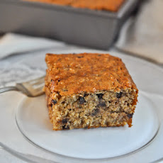 Oatmeal Banana Chocolate Chip Cake {Vegan}