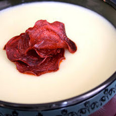 Cauliflower-Parsnip Soup with Beet Crisps Recipe