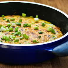 Frittata with Canadian Bacon, Green Onions, and Cheese