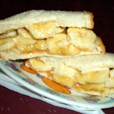 Peanut Butter, Banana and Mayonnaise Sandwich