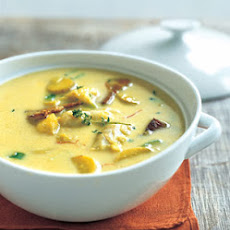 Cod Chowder with Saffron and Fingerling Potatoes