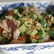 Smoked Trout orange Salad