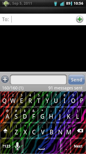 Rainbow Zebra Keyboard Skin