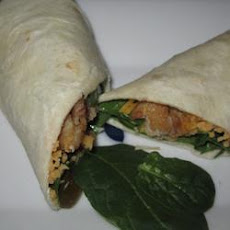 Baked Tofu Spinach Wrap