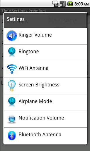 Time Settings Trial