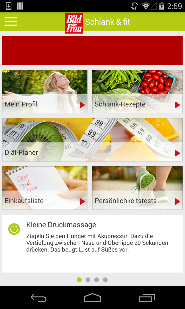 Android application Rezepte mit Schlank &amp; fit screenshort