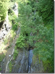 View from the suspension bridge