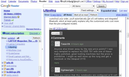 gReader Comments