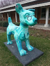 Benett Library Dog Statue