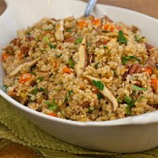 Serious Salads: Warm Quinoa Pilaf Salad with Shiitake Mushrooms, Carrots & Pecans